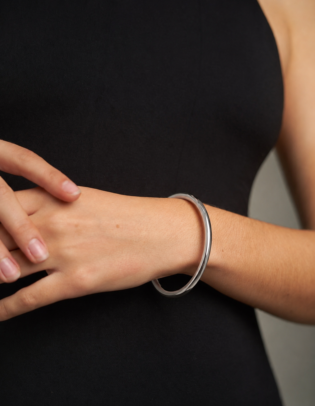 Classic 18K Gold Stainless Steel Bangle
