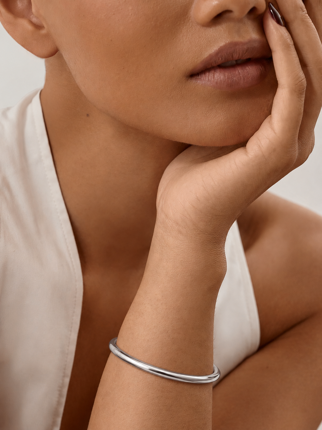 Classic 18K Gold Stainless Steel Bangle